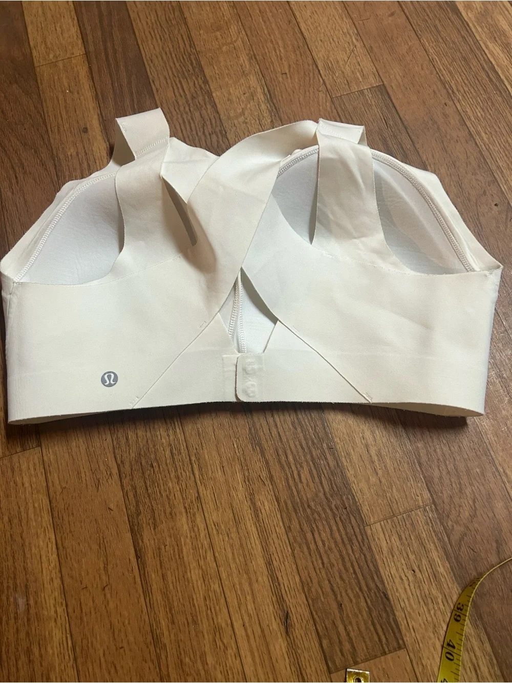 lululemon athletica Smooth Cross-Back Sports Bra in Light Taupe